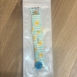 Apple Watch Band - Blue and Yellow walking on sunshine